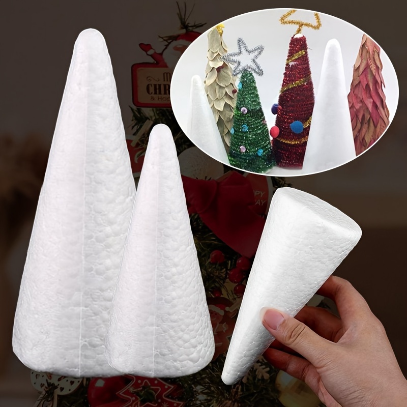 

6 Pack Foam Christmas Tree Cones - Diy Crafts, Decorations, And Party Themes