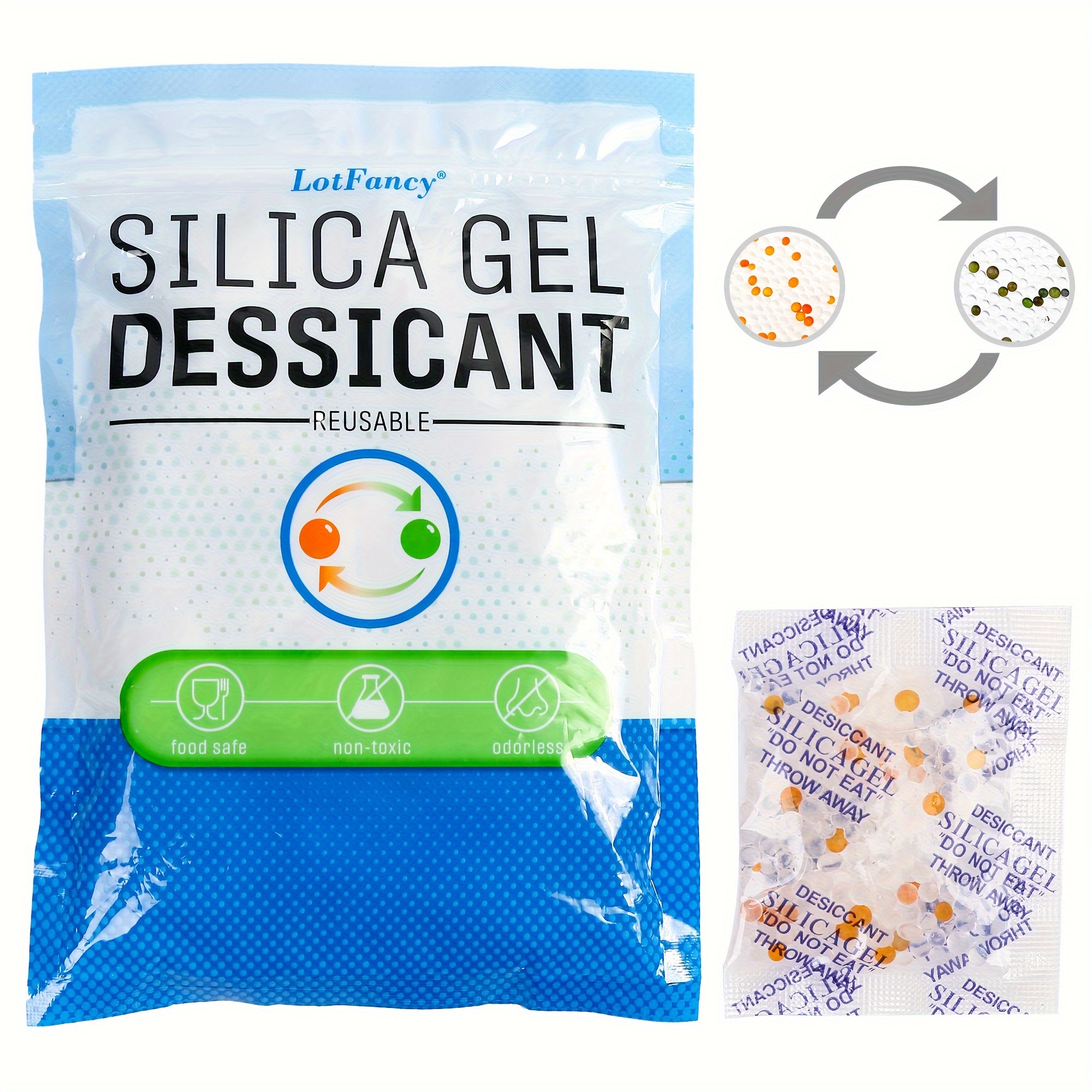 

60 Packets 5g Silica Gel Packs Desiccant For Storage Moisture Absorber Packs For Spices Jewelry Shoes Boxes Electronics Storage