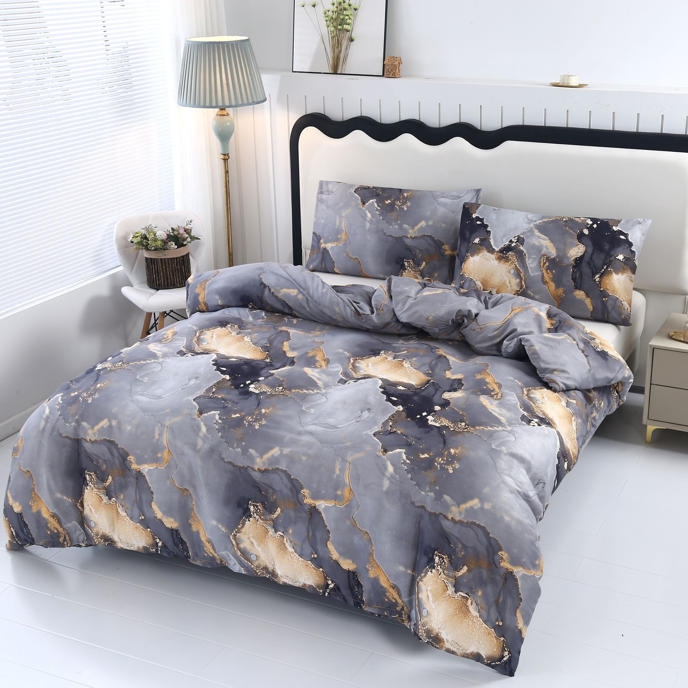 Gogreen Housse de Couette de Noël 100 % Coton - Ensemble de Literie 3