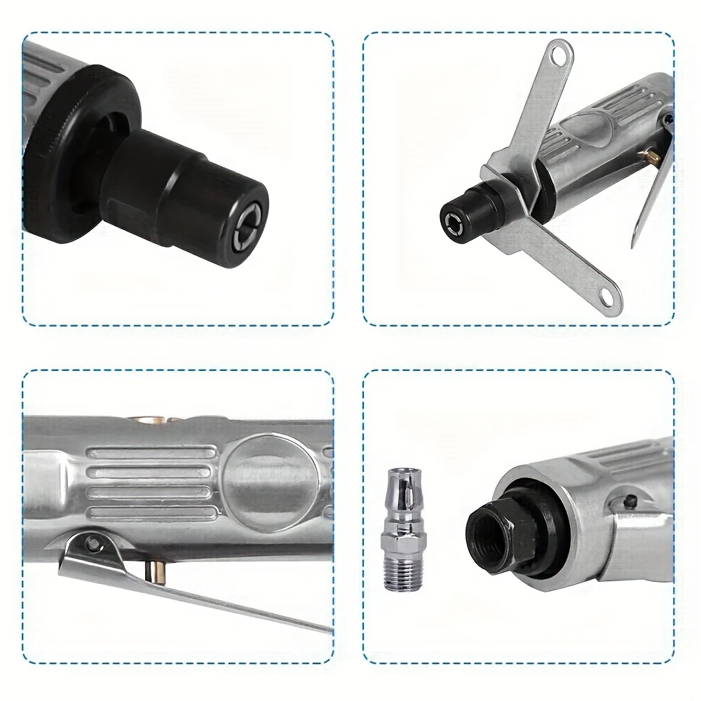 professional pneumatic die grinder kit 90psi air tool for engraving polishing carving adjustable wrenches and adapters ideal for metalworking and crafts crafting tool adjustable wrench kit durable construction pneumatic drill details 0