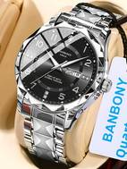 stainless steel quartz watch blue dial with roman date calendar display waterproof ipx7 casual sporty style casual sporty watch elegant watch design quartz movement