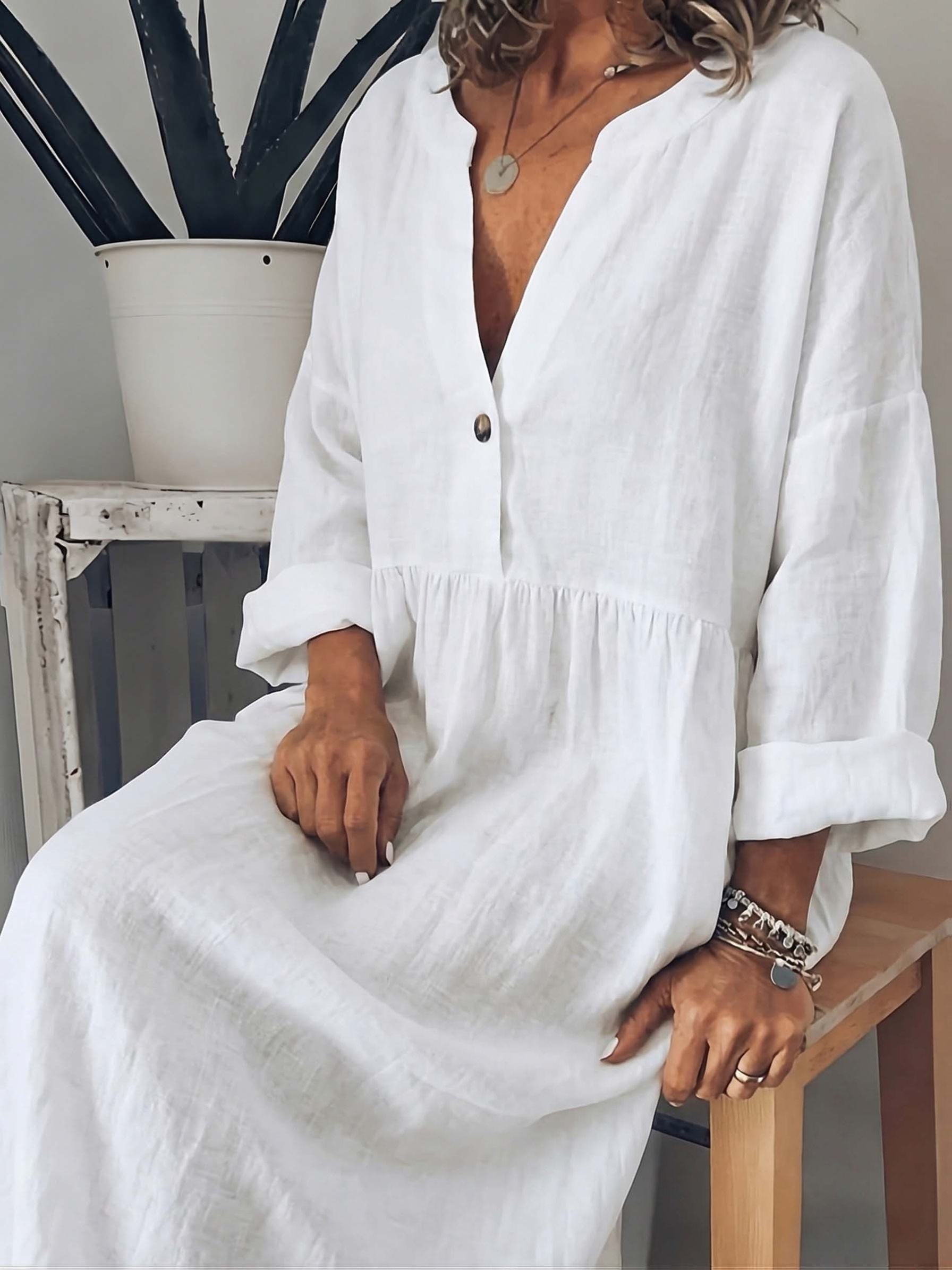 linen dress dresses sold on Temu United States