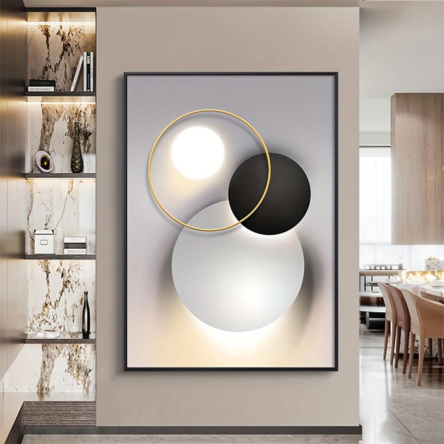 

Modern Nordic-inspired Abstract Art Wall Decor - Large Vertical Hanging Painting For Living Room & Entryway