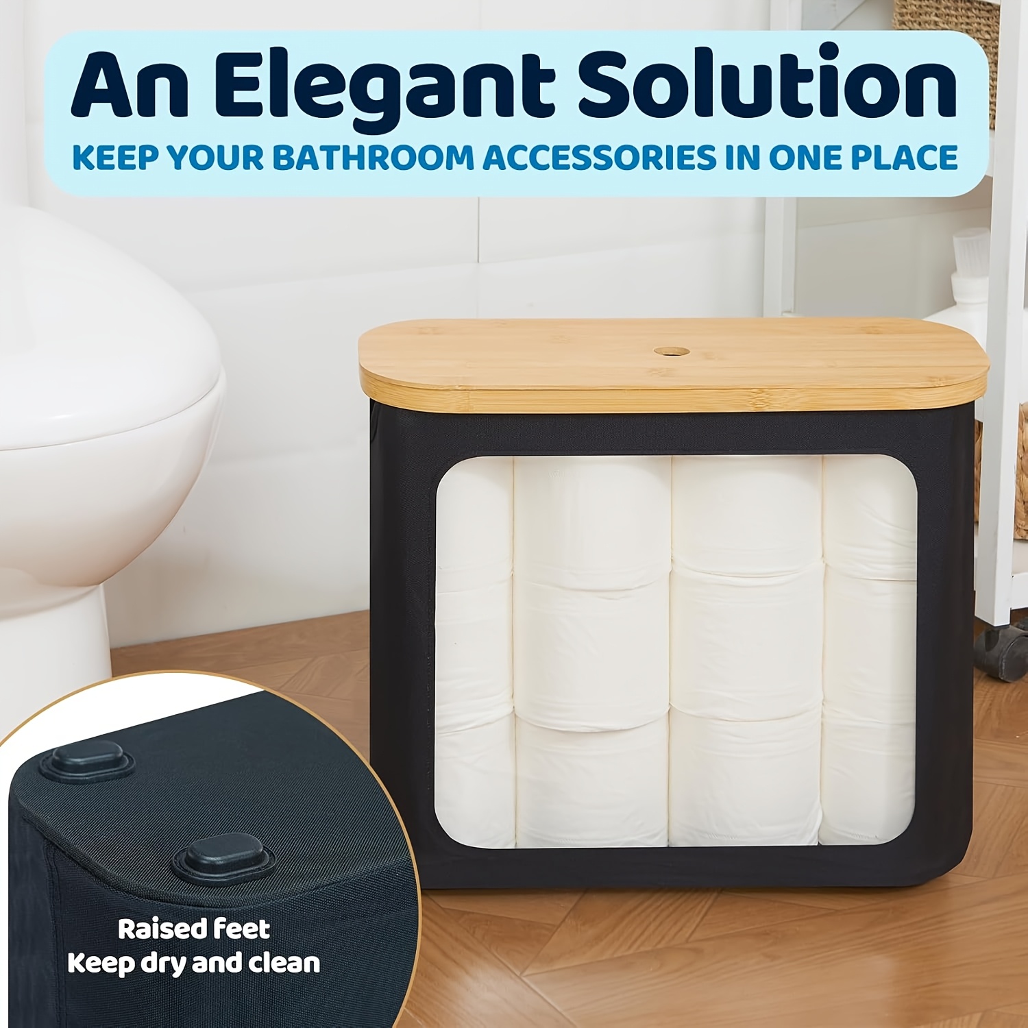 Toilettenpapier Aufbewahrung fr die Schulanfangszeit, Schulanfang und  Abschlussfeier, Toilettenpapierkorb mit Deckel und * extra groer  Toilettenpapierhalter, Badezimmer Toilettenpapier Organizer * ...