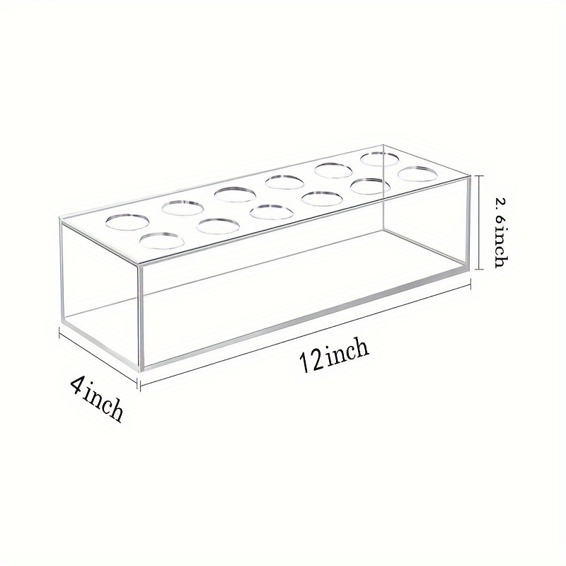 Clear Acrylic Flower Vase A Rectangular Centerpiece Totaling Temu