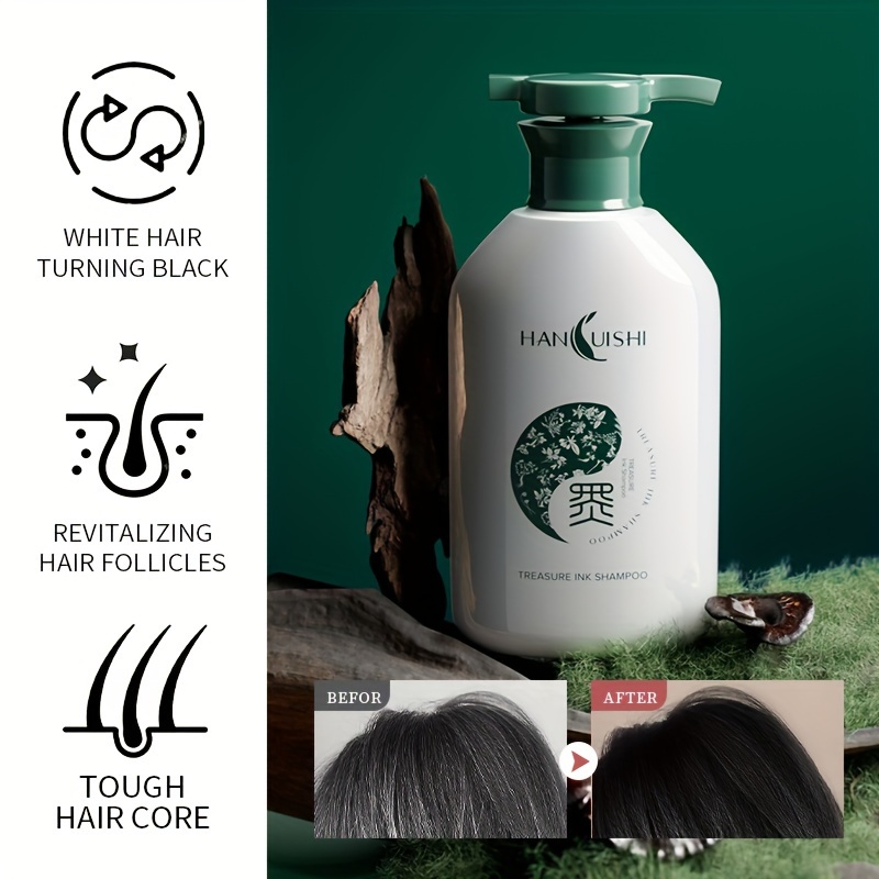 Natural Herbal Shampoo, He Shou Wu & Black Ganoderma & Olive & Ginger ...