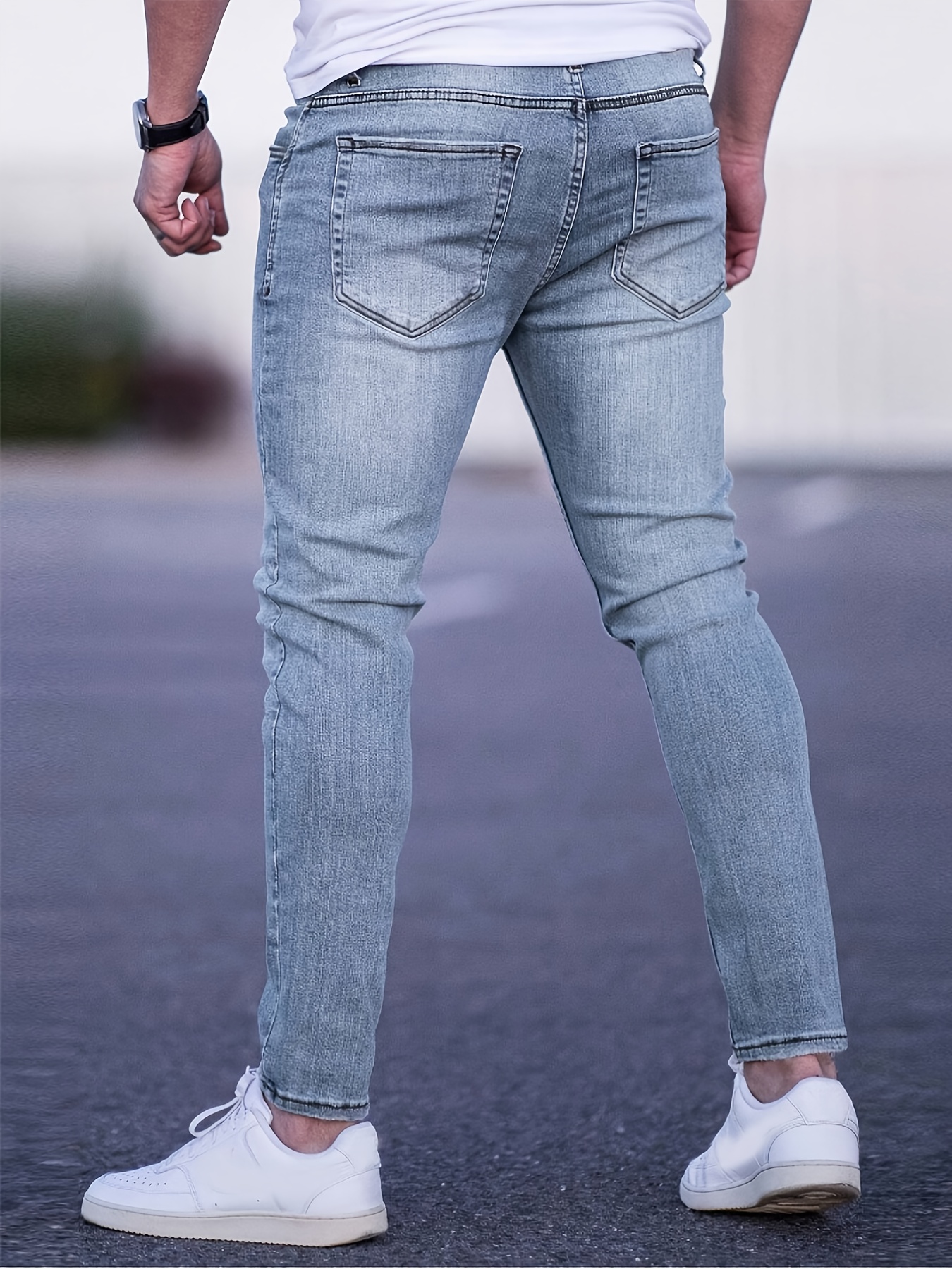 Gengyuan'S - Men'S Slim-Fit Casual Stylish Stretchy Denim Long Pants