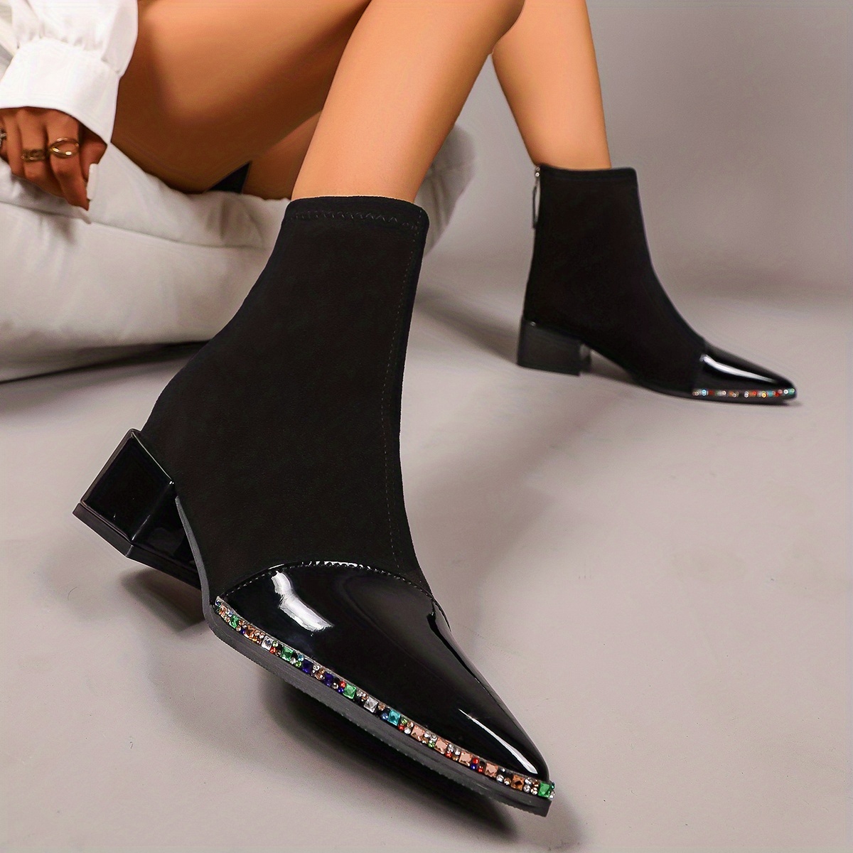 TEMU Women's Fashionable Ankle Boots For Autumn And Winter, Women Shoes