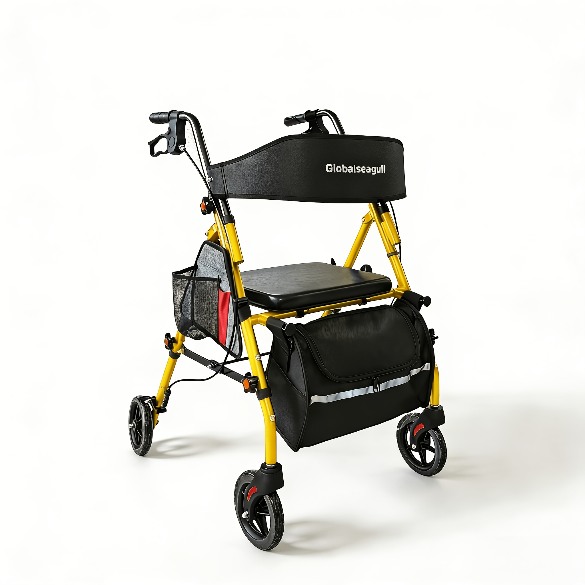Rollator Walker for Seniors And Adults with Seat, 6-inch Wheels, Capable Of Supporting 158.76 KG, Medical Rolling Walker - Image 2