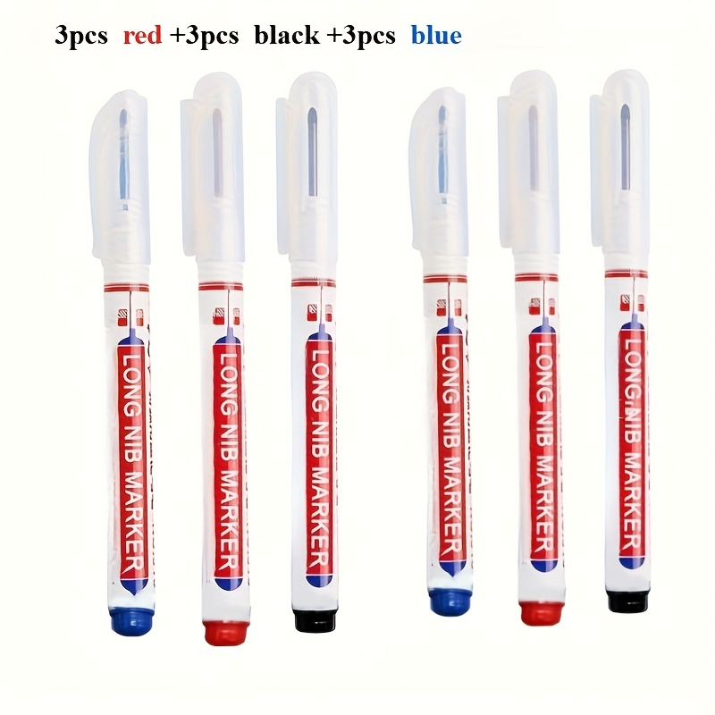 E-shop 9-teiliges Set mit langen Spitzenmarker - Industrietaugliche Schnelltrocknende Tinte, PPSU & Metallkonstruktion mit ergonomischem Griff - Ideal