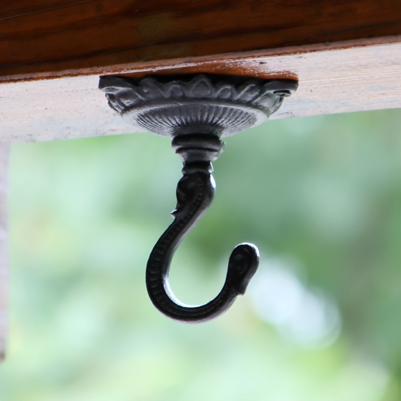european style cast iron ceiling hook vintage black metal Temu