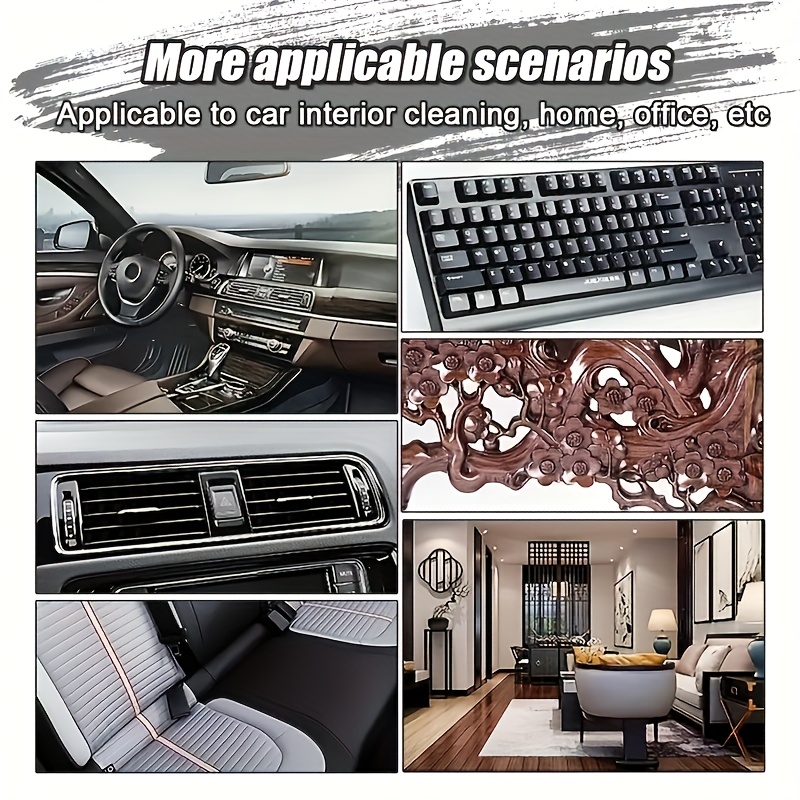 1pc Advanced Multi-function car Detail Cleaning brush with cover - ultra-soft bristles, gentle cleaning, multi-function car interior dust tool, deep cleaning hard-to-reach areas, essential car care accessories