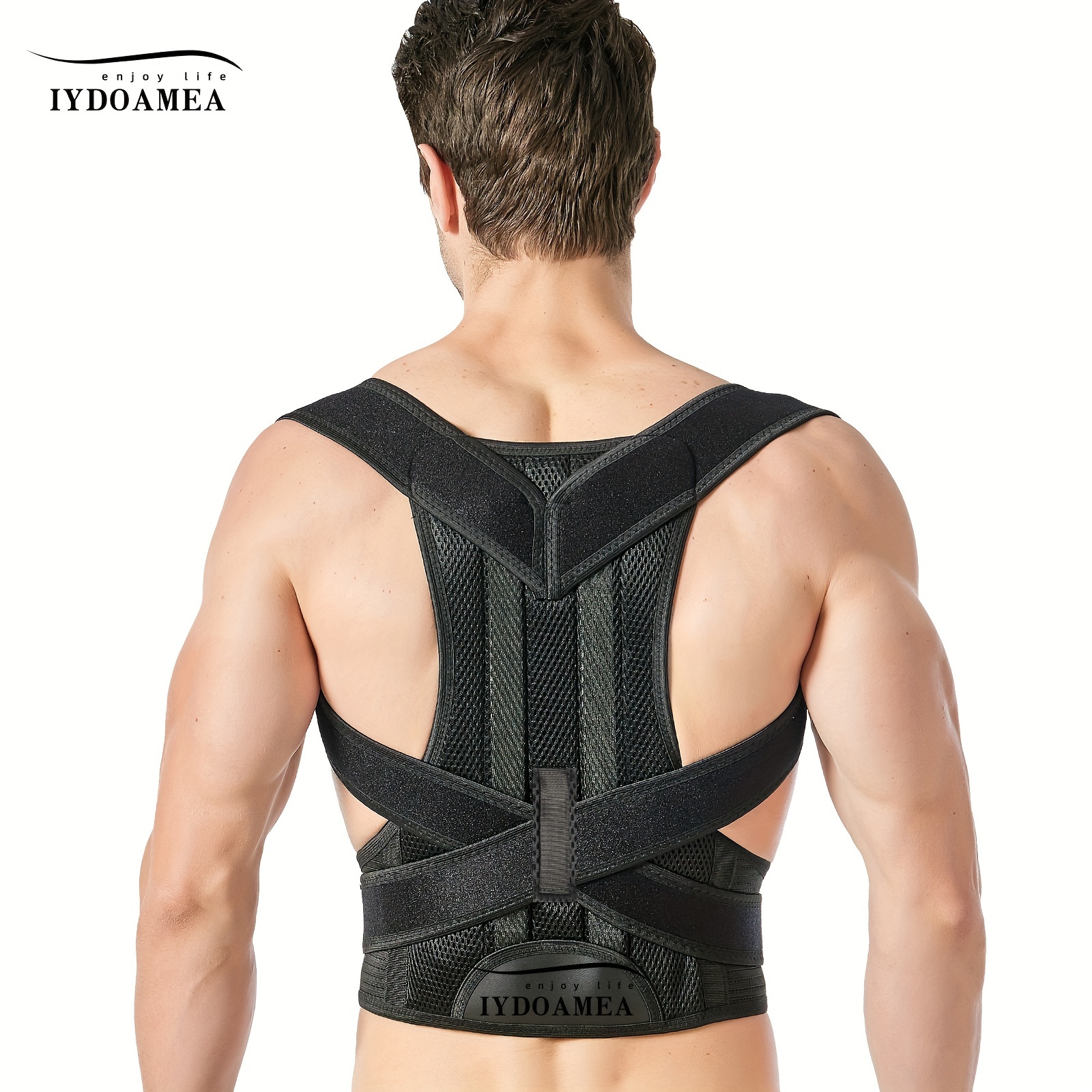 Corrector de postura, cinturón moldeador de cuerpo, para espalda y hombros,  rectificador de espalda, alivio del dolor del cuello, hombro, espalda,  cómoda y transpirable, cuidado de la salud : : Salud y