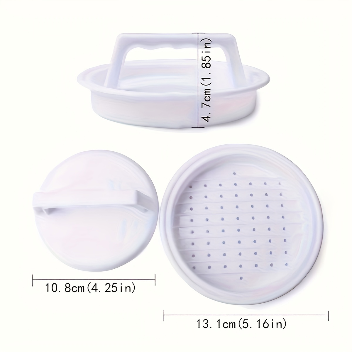 2pcs Burger Press Kit - Ideal For Cheese, Beef & Vegetable Patties, Perfect For Bbqs And Outdoor Picnics, Kitchen Gadget, Meat Pies