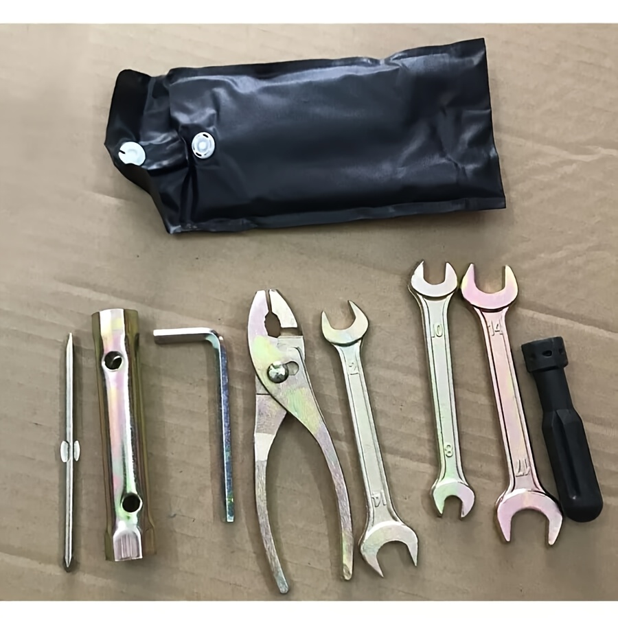 TEMU 1 juego de herramientas de motocicleta, juego de herramientas de reparación con bolsa de almacenamiento para for HONDA para KAWASAKI para for bmw para para para for