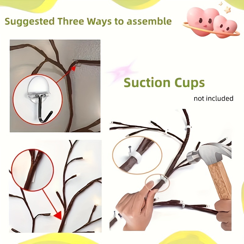 1 set colorful courtyard desktop decoration willow vine led light string 8 lighting   flashing usb power supply rgb wall mounted christmas branch light with button switch curtains bedroom balcony fence   porch decoration 71inch Product details 6