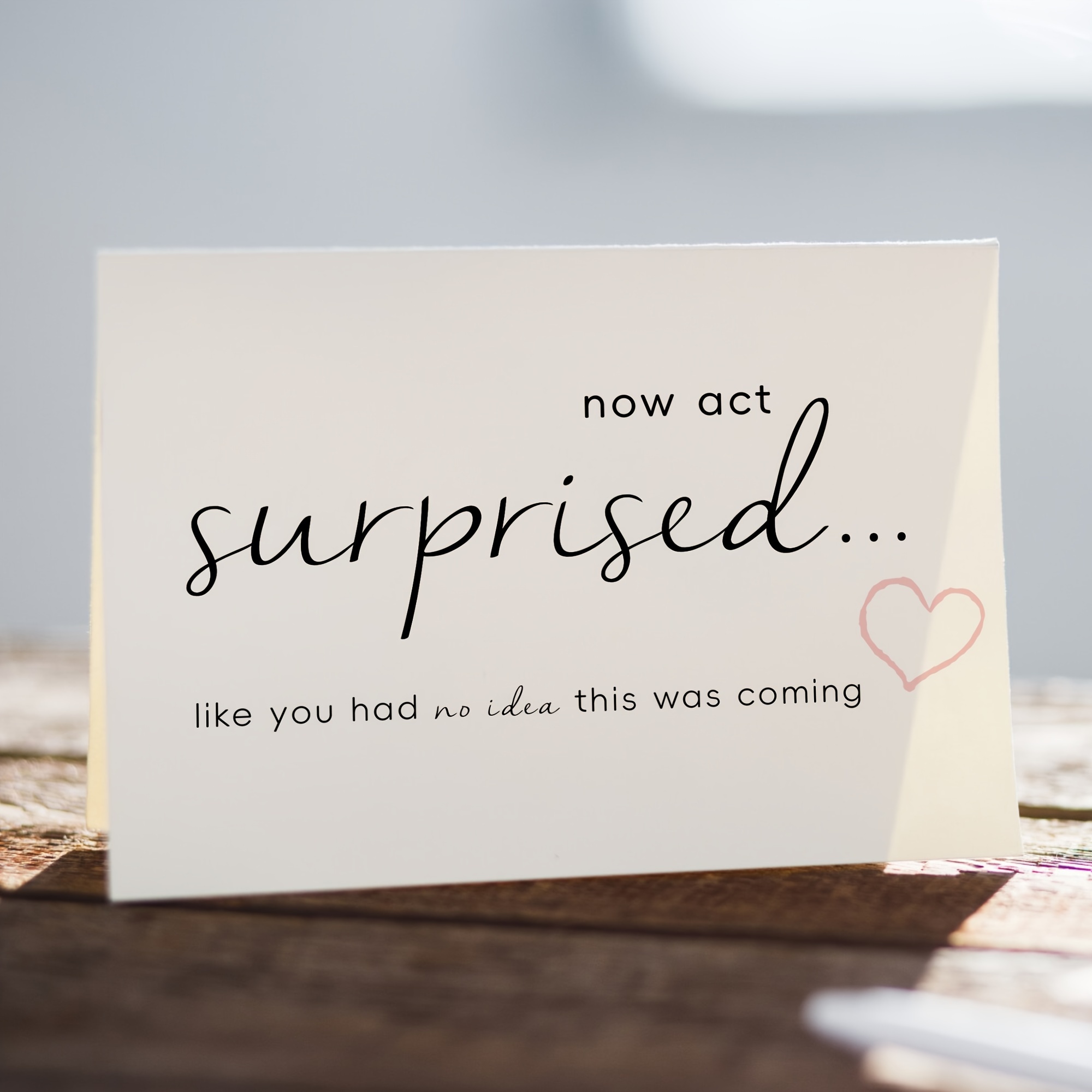 

1pc, Will You Be My Bridesmaid Card, Now Act Surprised Card, Maid Of | Bridesmaid Proposal Card | Bridesmaid Gift