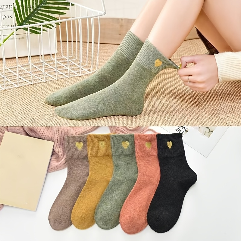 

Valentine's Pairs/1 Pair Women' Style Comfortable Love Pattern Mid-calf Socks