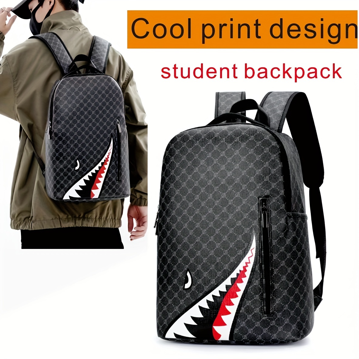 

New Students Backpack, Fashionable Men's Backpack, New High Capacity Travel Leisure Computer Bag