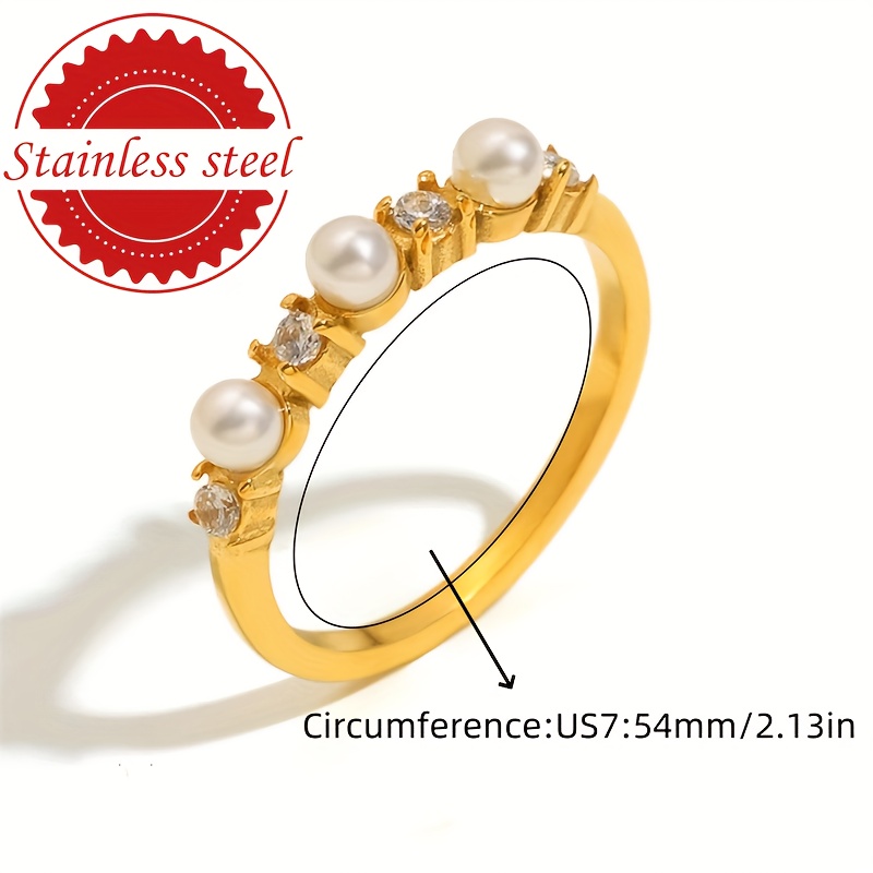 Women's Minimalist Style Stainless Steel Ring for Parties