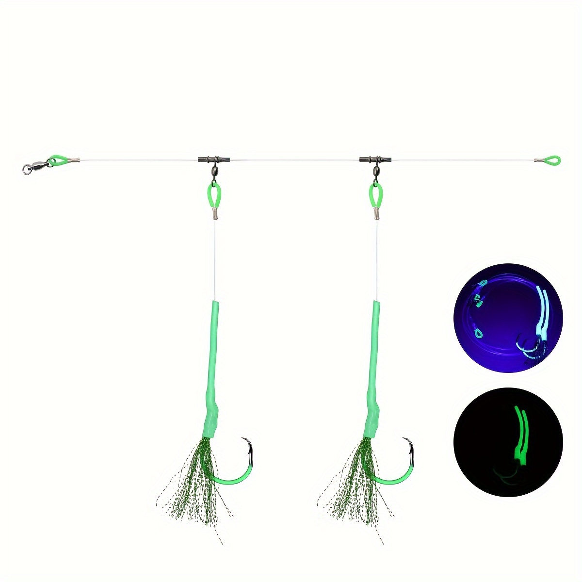 Image of 1pc Deep Sea Fishing Rig Cod Rig Strong Fishing Line With Circle Hook Ideal Saltwater Fishing Rig