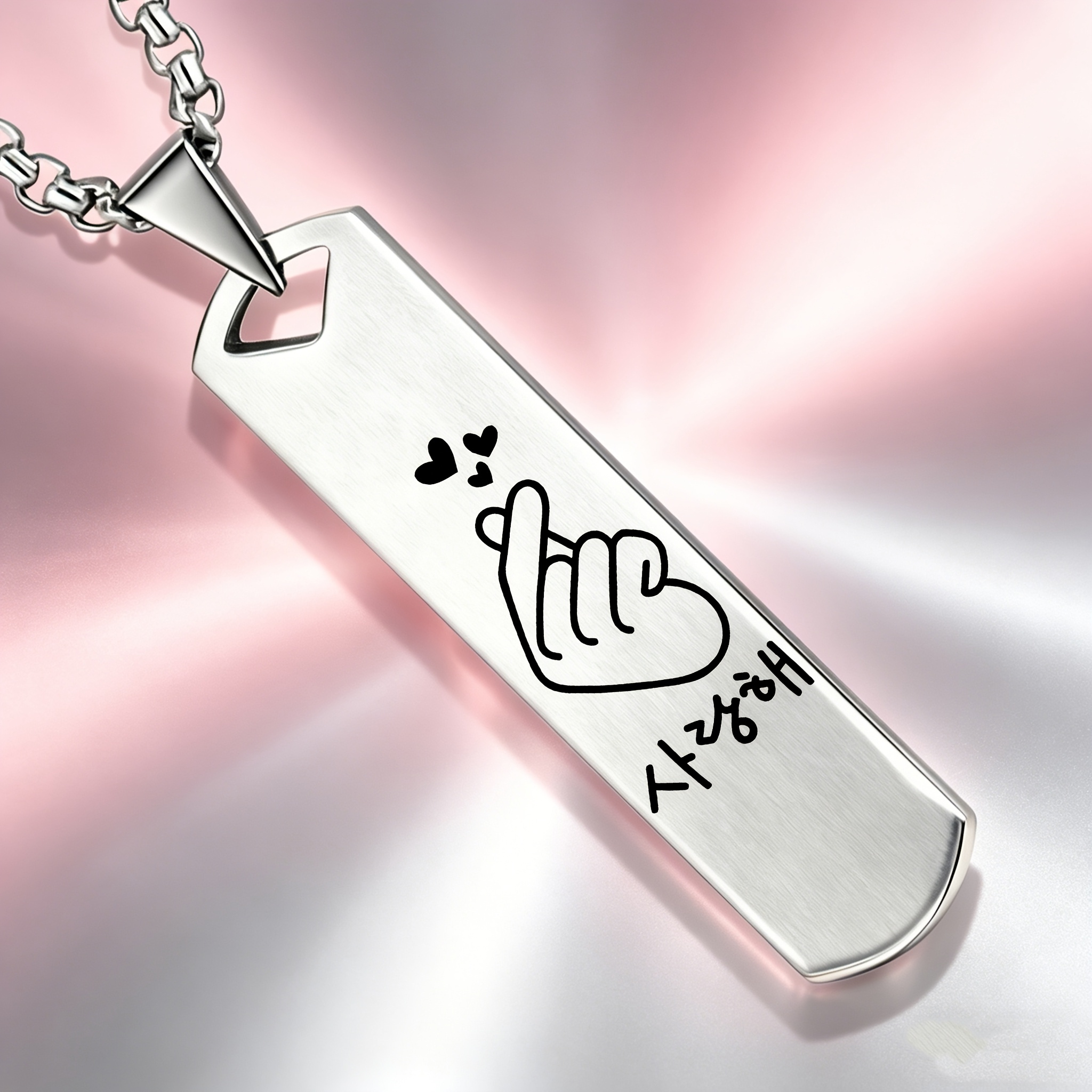 TEMU Collier pendentif de doigt de style coréen avec motif cœur, accessoire de style Y2K, parfait pour les quotidiens ou les tenues de soirée, un