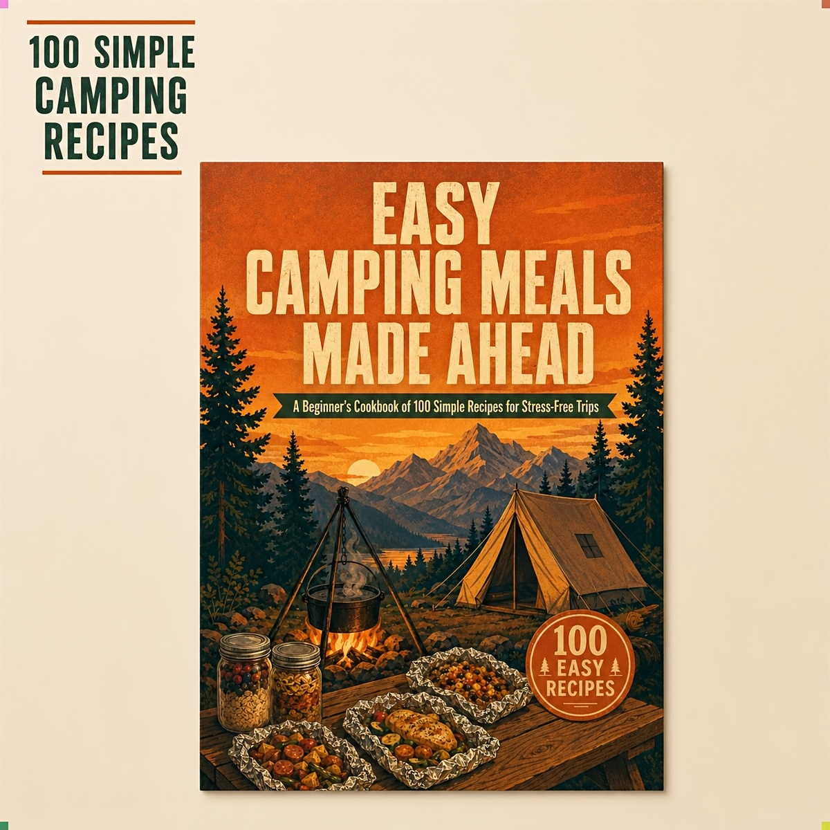 TEMU Repas de camping faciles à préparer à l'avance : Un livre de cuisine pour débutants avec 100 recettes simples pour des voyages sans stress