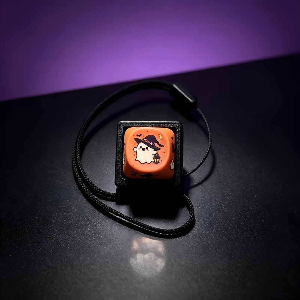 TEMU Magic Ghost Handheld Lantern Fingertip Press Keychain, Halloween Niche Match Cool, Is A Best Gift For Bestie