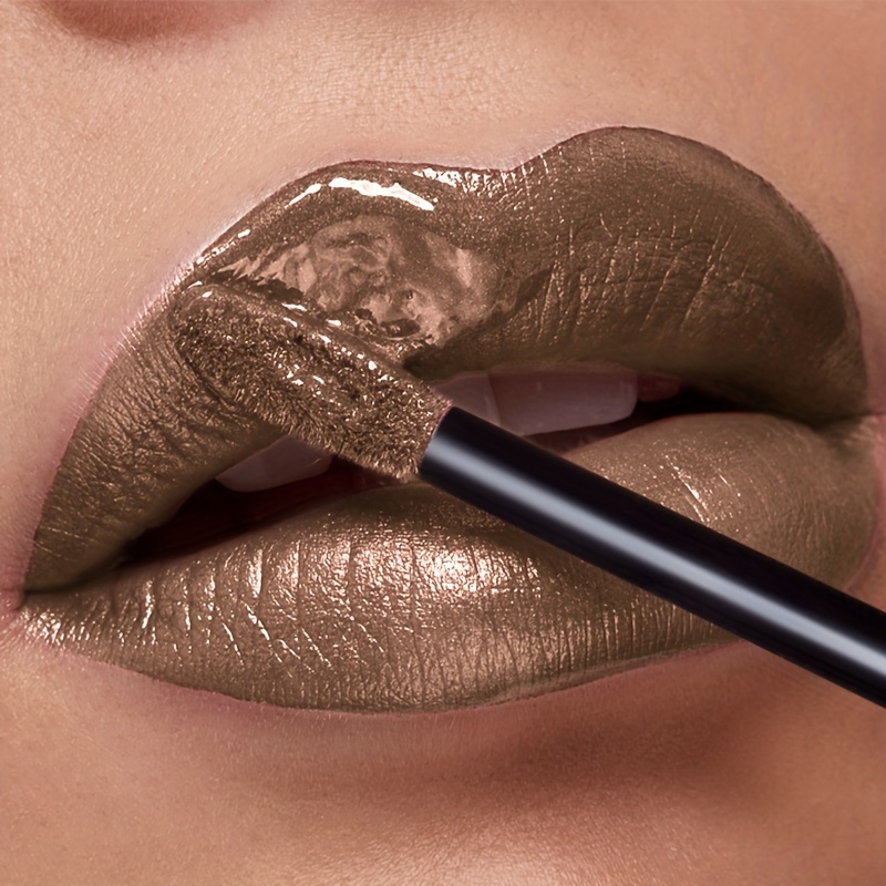 TEMU Pudaier Shimmer Liquid Lipstick - 24 Shades, Multiple Colors From, Long-lasting, Non-sticky, Y Smooth Texture, Pigmented Metallic Lip Gloss, Suitable For Types, Perfect For Christmas Gifts