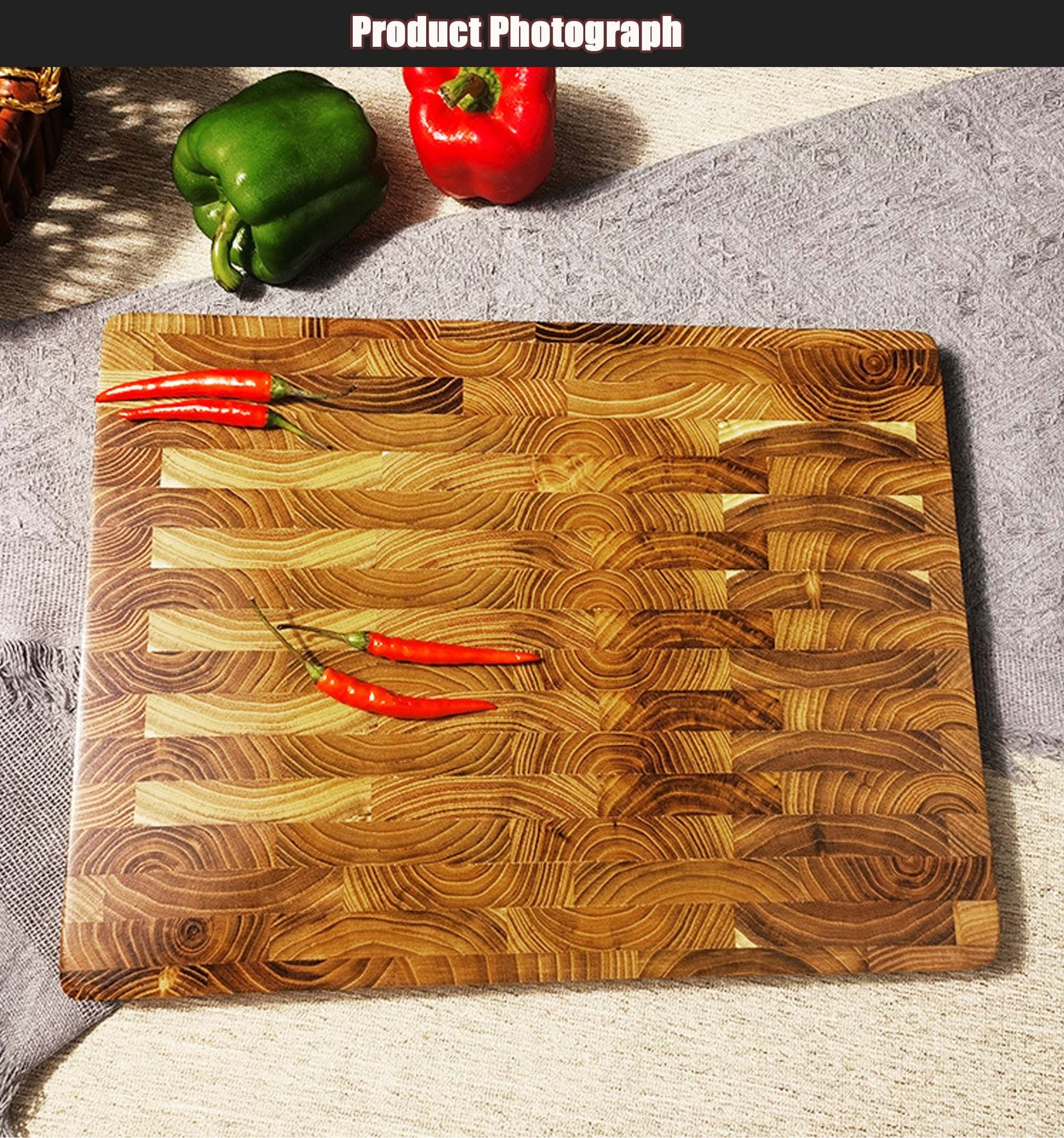 1p teak kitchen cutting board home creative cutting board thick wooden chopping board wooden cutting board details 6