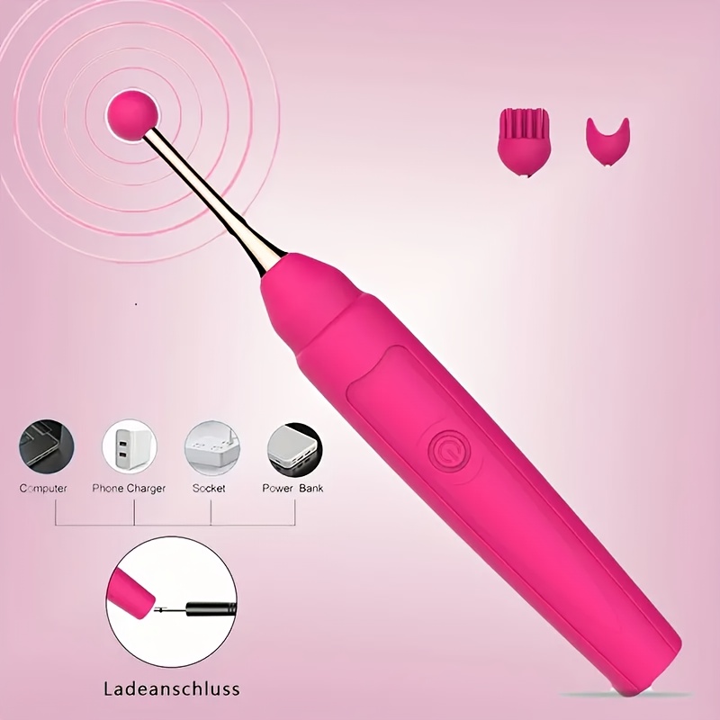 Female AV Vibrator With 10 Frequency Vibration, Female Masturbation Point, Wet Pen Vibrator, Clitoral Stimulator, Portable Handheld Female Vibrator, Breast Massage, Masturbation Point Vibrator