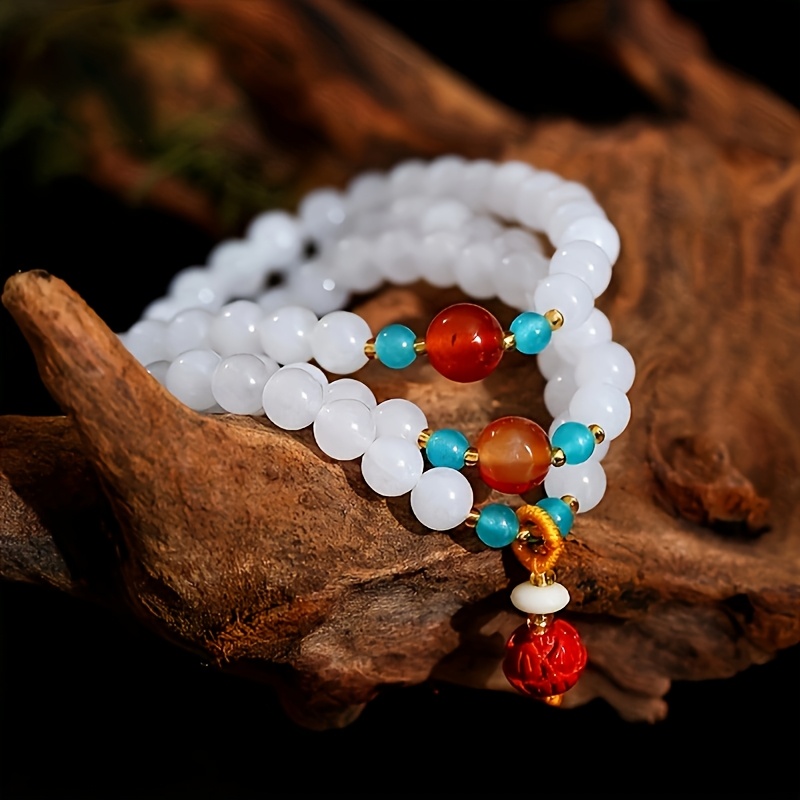 Stylish 6 7mm Bead Wrap Bracelet/Necklace for Women