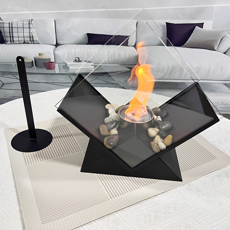 * Metal Tabletop * Fireplace, No Lighter Device, for Festive Home &amp; Restaurant *, Christmas, Camping