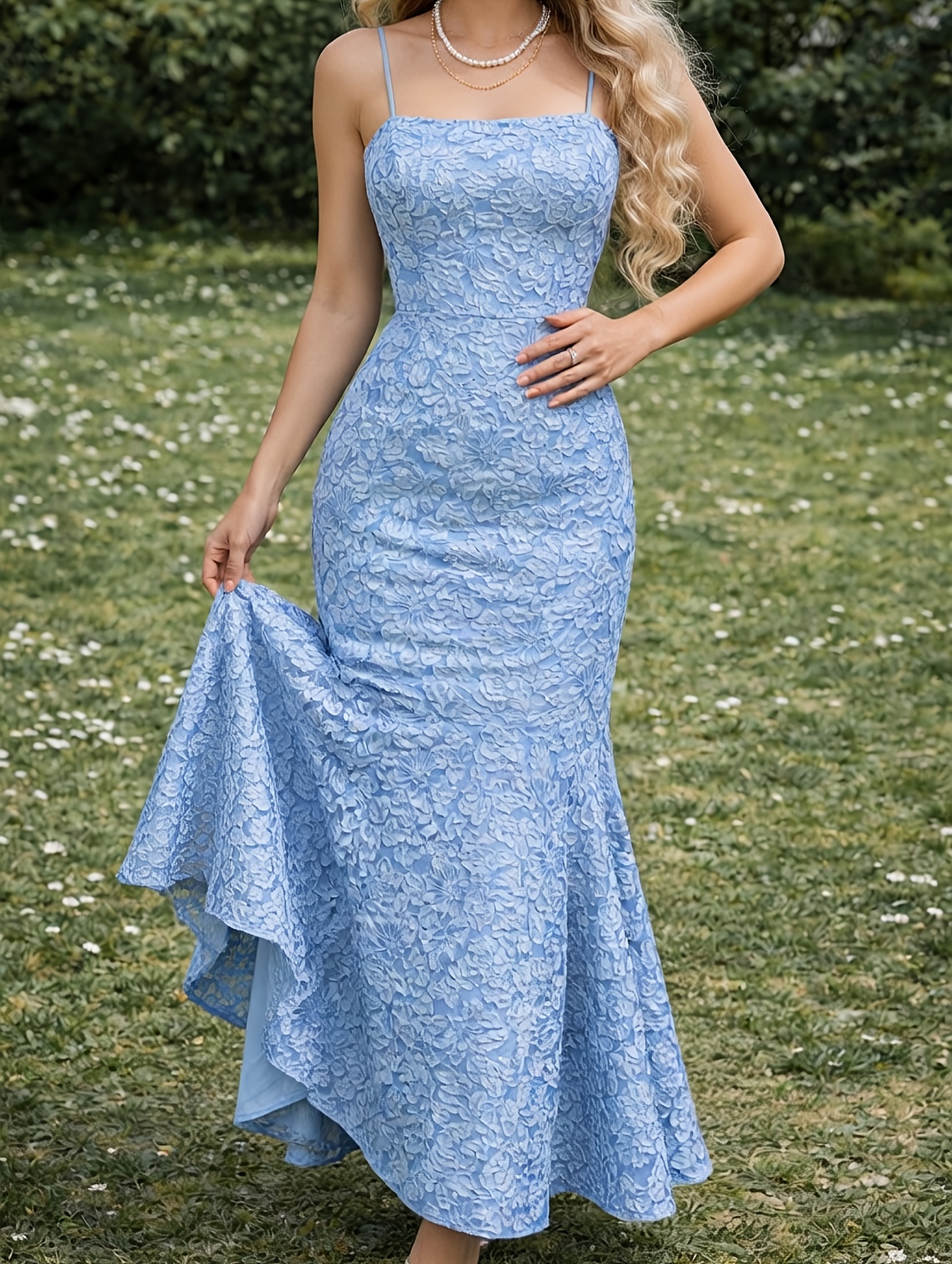 mermaid jersey maxi dress Rome Jersey Mermaid V-Neck Long Prom Dress GLGL2668 – smcfashion.com