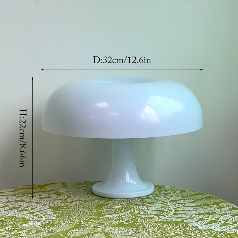 Mushroom Table Lamp with USB Power and Three-Color Dimming