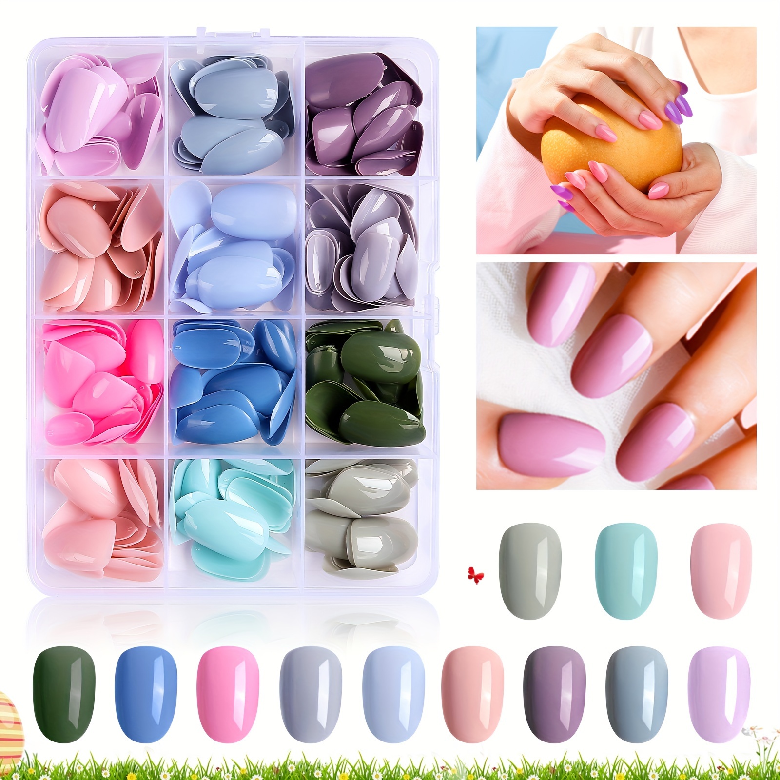 

288pcs Set - 12 , 12 , False For Women & - & Remove, Fake For &