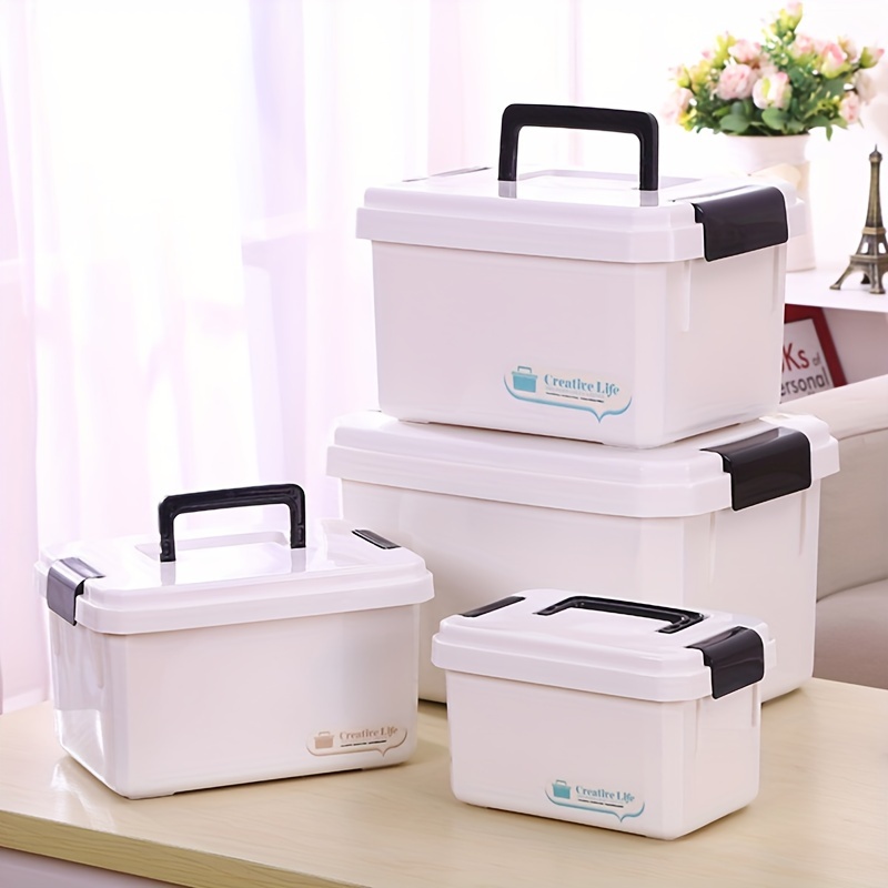 Portable First Aid Box Medicine Pill Organizer Storage Box - Temu