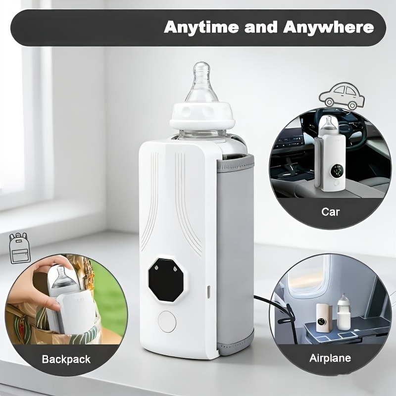 portable warmer usb rechargeable 6 level adjustable heating   safe formula for on the go feeding Product details 2