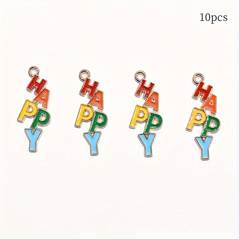 E-shop 10er-Pack -Drop-Anhänger aus Legierung, DIY handgefertigte Anhänger für Halsketten, Armbänder, Ohrringe, Anhänger für Armband- Halsketten,