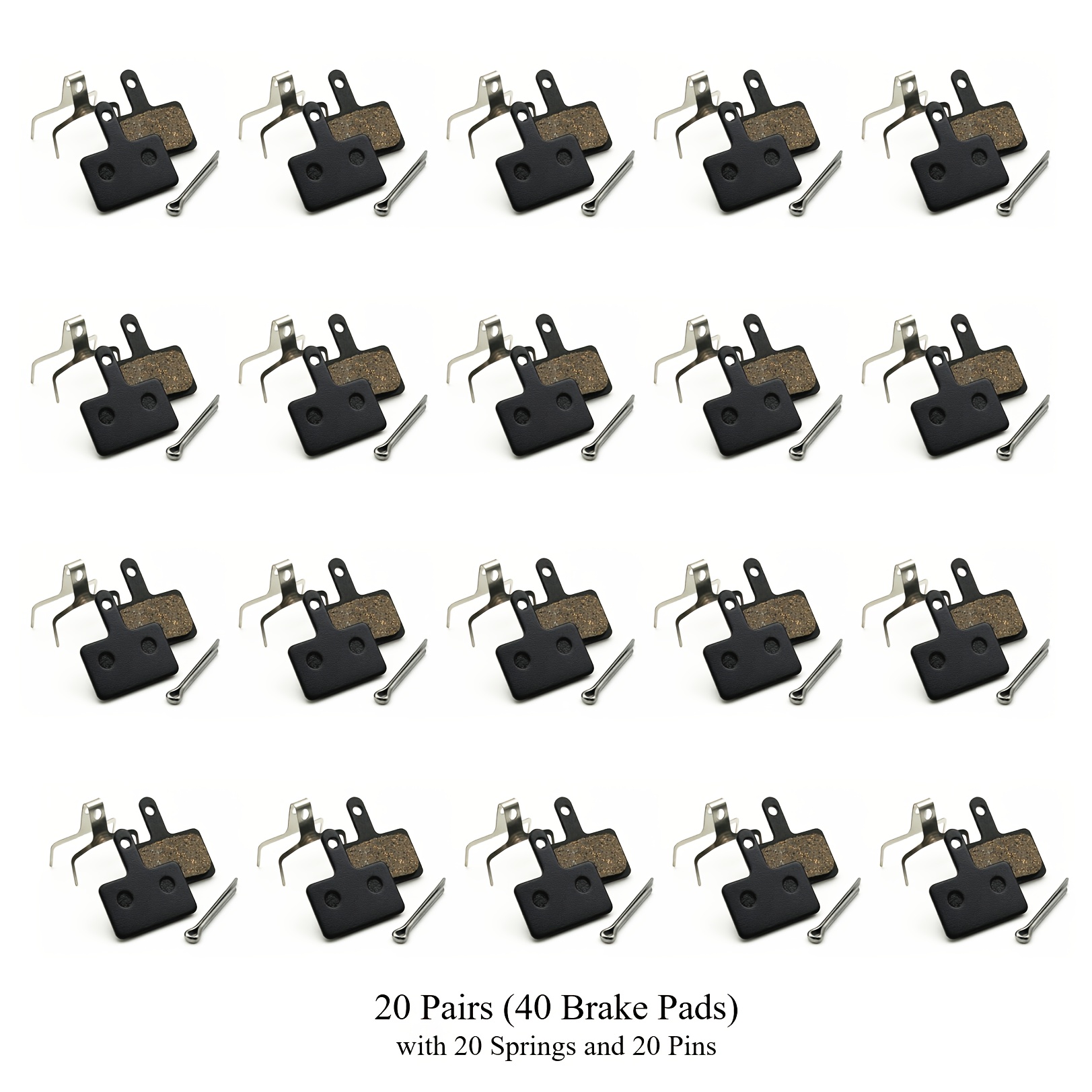 TEMU 5-pairs/20-pairs, Semi-metallic Bicycle For E-bike & E-scooter And Mountain Bike - Compatible With B01s B03s B05s, Mt200 Mt400 M525 M495 M485