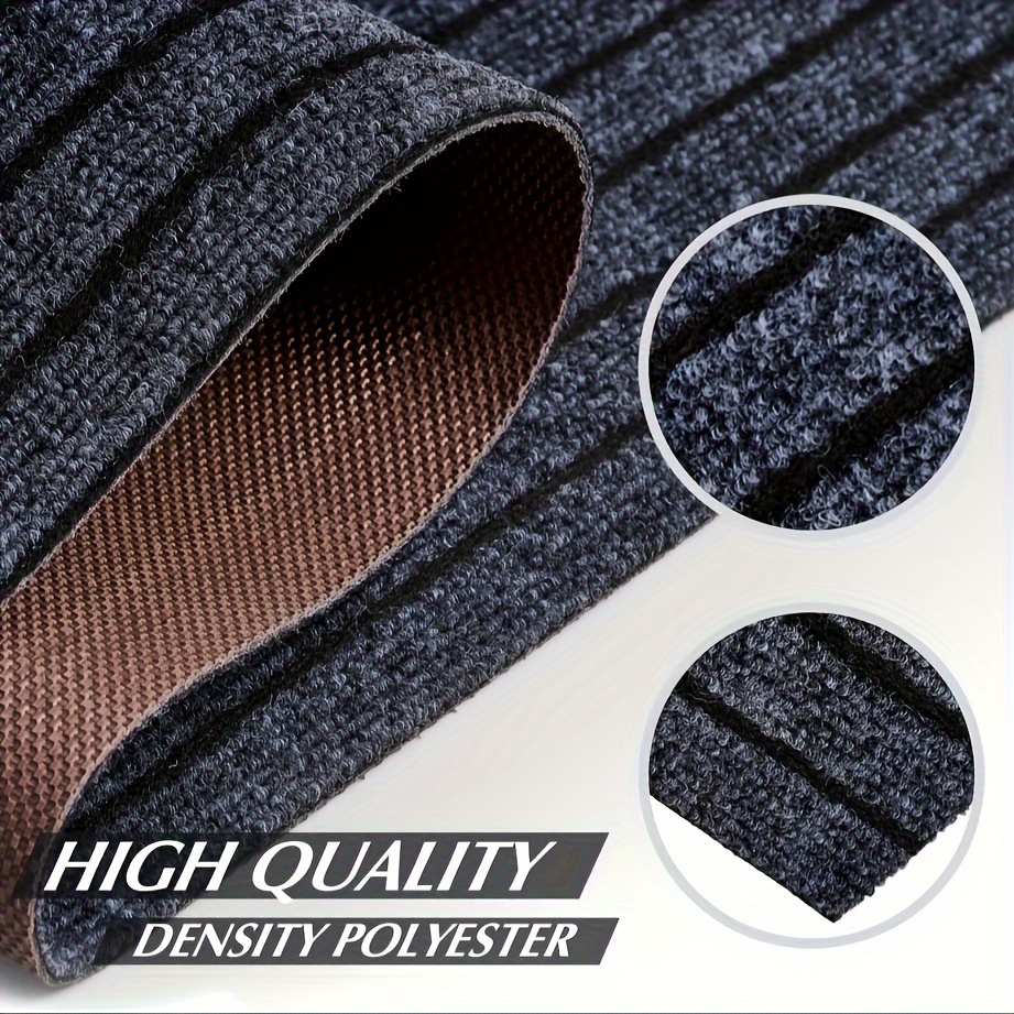 heavy duty non slip rubber runner mat indoor/outdoor anti details 3