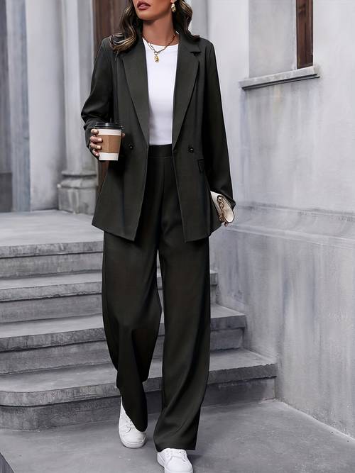 modieuze elegante damespak set