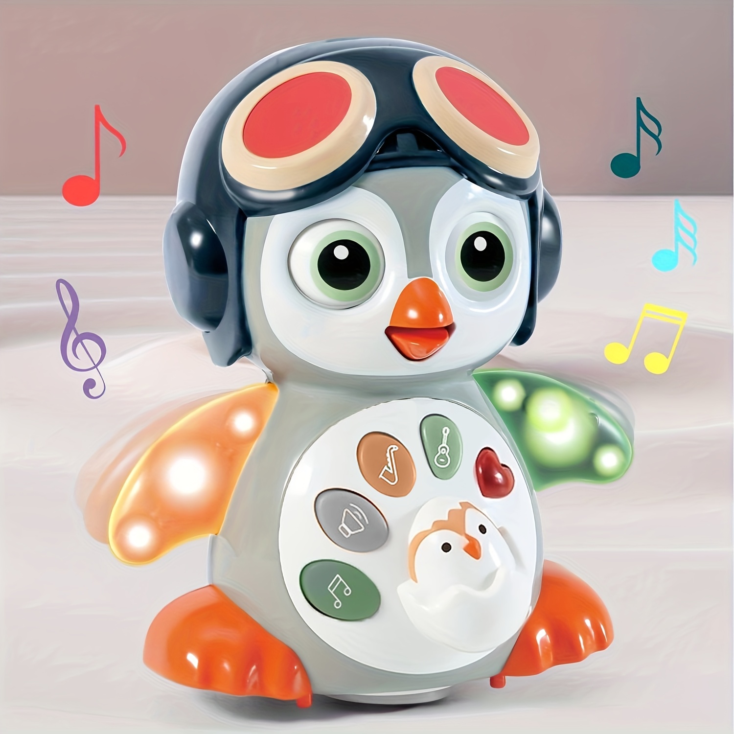 TEMU Baby Toys Penguin, Infant Musical Toys, Tummy Time Toys With , Light Up Learning Toys, Dancing Crawling Baby Toy, Baby Easter Basket Stuffers
