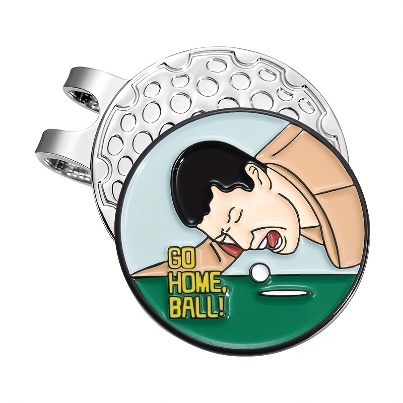 E-shop 1 Stück -Marker Hutclip Golfzubehör für Männer -Stempel Lustige Golfgeschenke Fröhlicher Golfkappenclip
