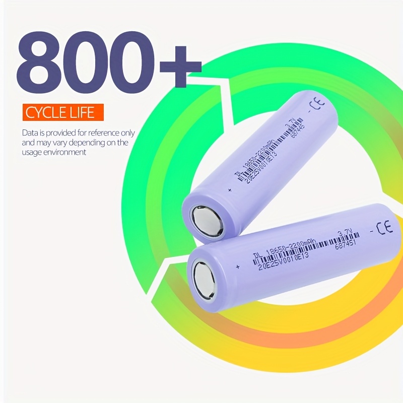 ev kullanımı i̇çin 18650 şarj edilebilir lityum pil 2200mah - Temu