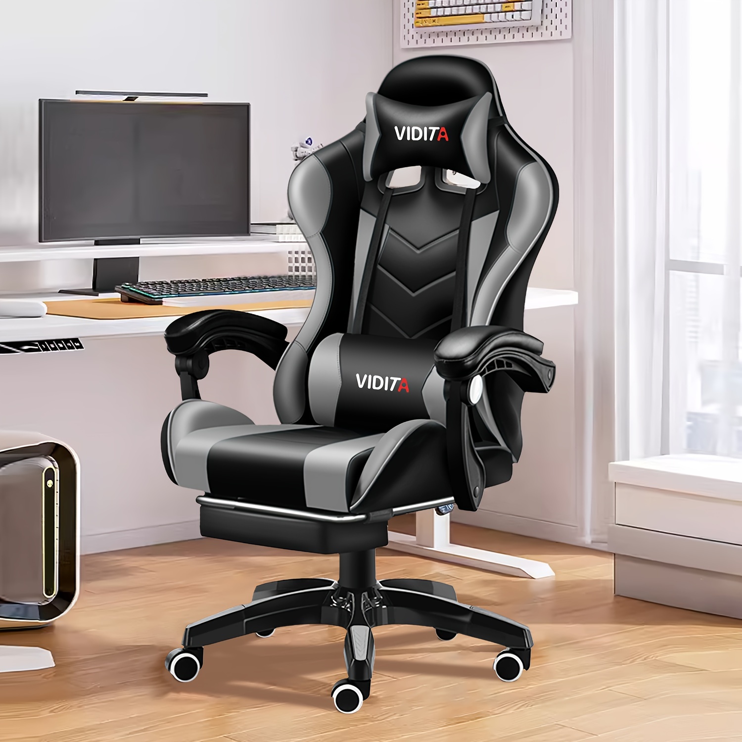 

Office Gaming Chair, Gamer Chair For Adults Ergonomic Computer Chair For Teens, Pc Office Chair With Lumbar Support Ergonomic Desk Computer Chair, High Back Gaming Mesh Chair