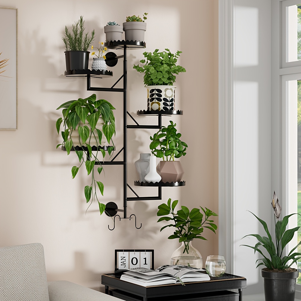 rotating window plant shelves 5 tier metal plant stand wall - Temu