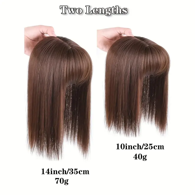 seamless 3 in bangs natural look straight synthetic hair pieces for women invisible white hair cover hair clips details 3