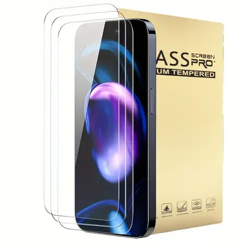 Vetro Temperato Per Iphone 14 Pro Max Pellicola Vetro Temperato Per IPhone 16, 15, 14, 13, 12, 11, XR, X, XS MAX – Anti Graffi, Trasparente Vetro Per IPhone 15 Pro Max - Foto 6