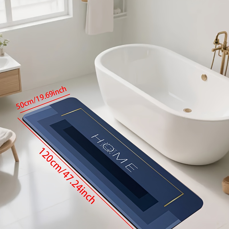 1pc diatomite bath mat minimalist   with decorative print pattern quick dry non slip absorbent floor mat for bathroom shower laundry room bedroom doorway rv kitchen bathroom rugs non slip bathtub mat bath matts for bathroom small bath mat bathroom doorway mat kitchen floor mat   mat contemporary decor rubber backing absorbent fabric       modern households practical   Product details 7
